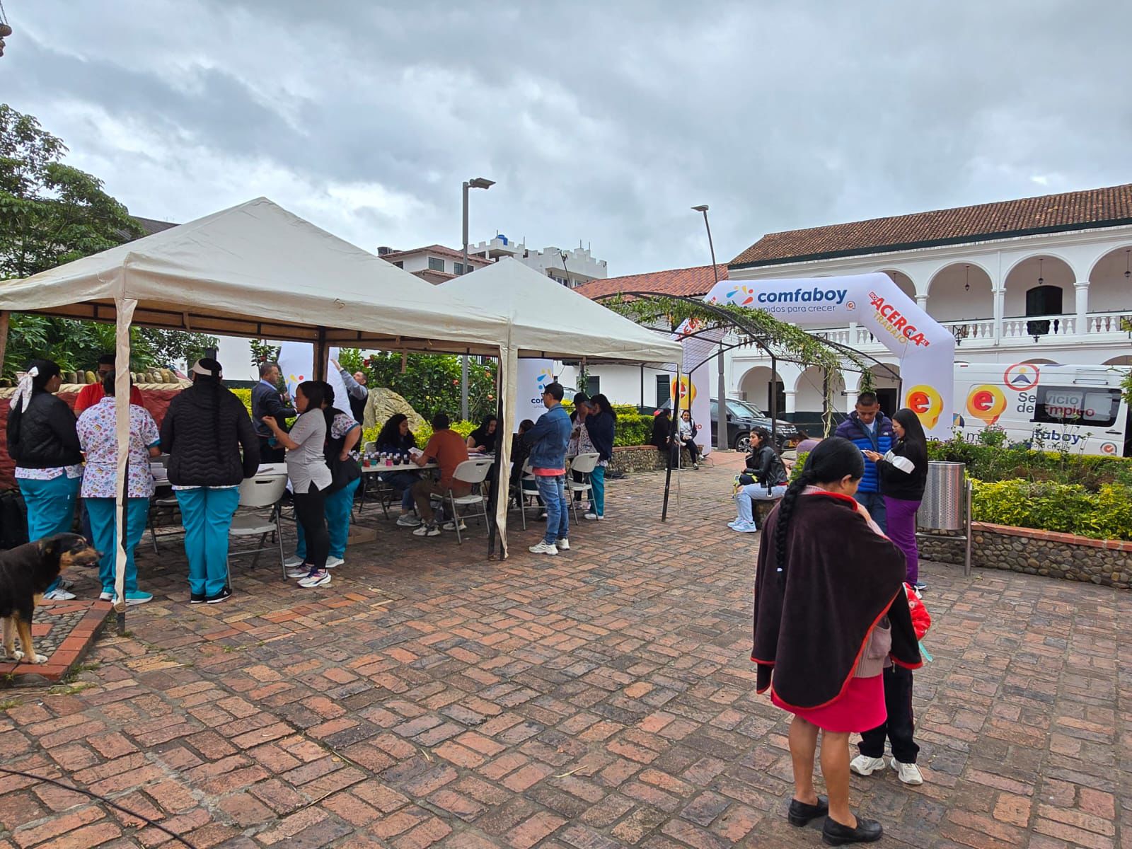 Gran Feria de Servicios Comfaboy en Jenesano: beneficios y bienestar para las familias