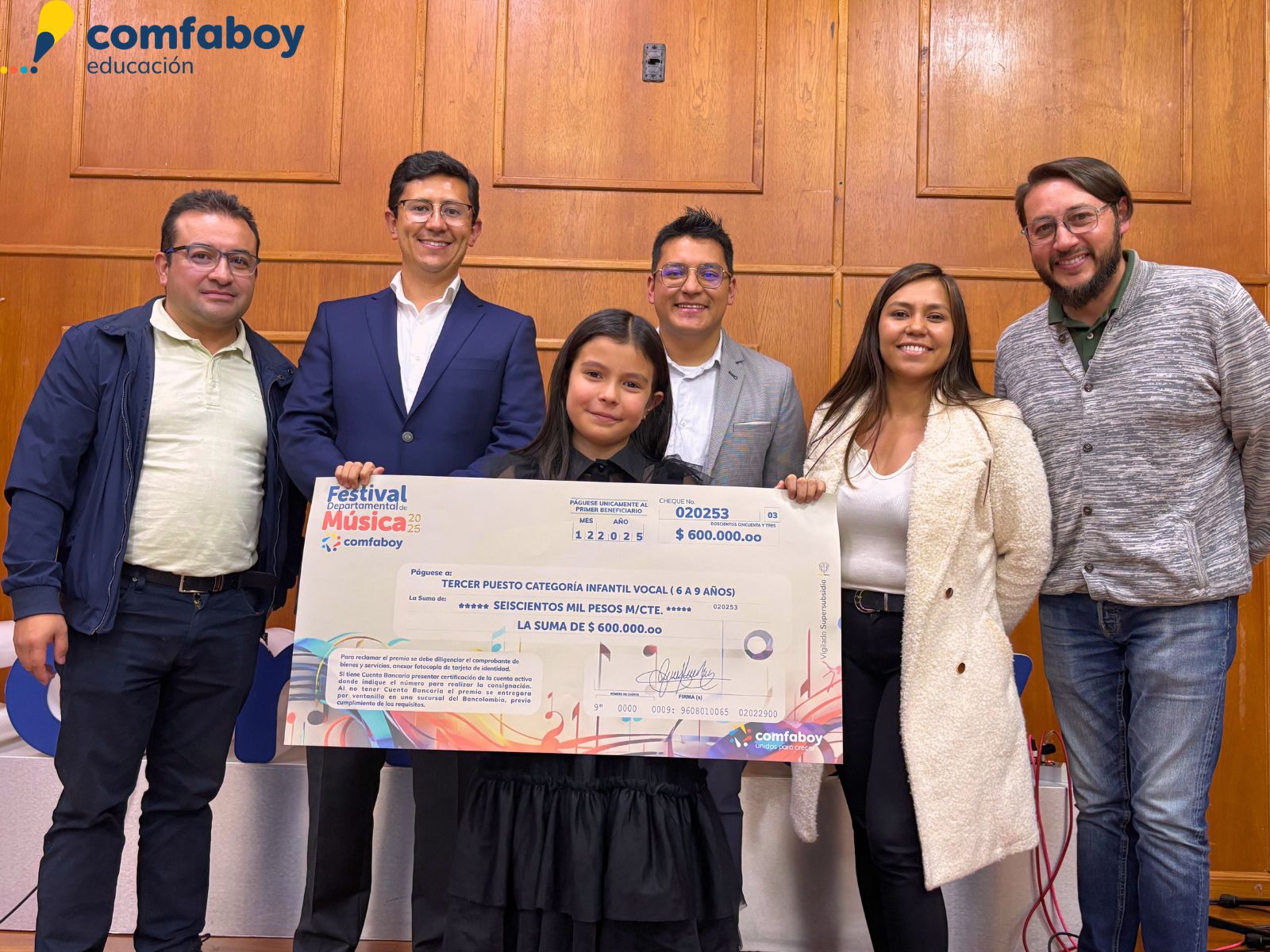 Resultados del Festival Departamental de Música Comfaboy 2024