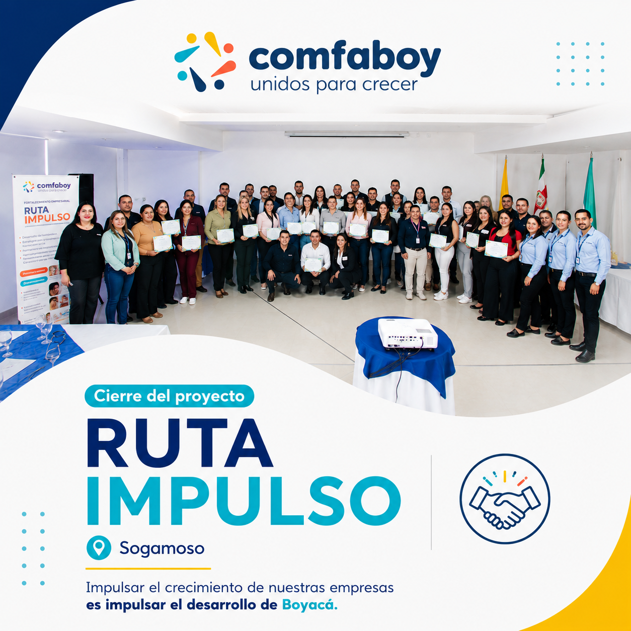 Comfaboy fortalece el crecimiento empresarial de Sogamoso con Ruta Impulso
