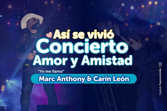 Carin León y Marc Anthony, de Yo Me Llamo, fueron protagonistas de una noche llena de música